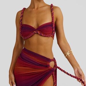 Elegant Multicolor Twist Bikini Set